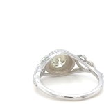 3.19 GR WHITE GOLD RING WITH FANCY YELLOW DIAMOND - RNG50302