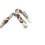 18K WHITE GOLD SNAKE RING WITH DIAMONDS - DN-RS