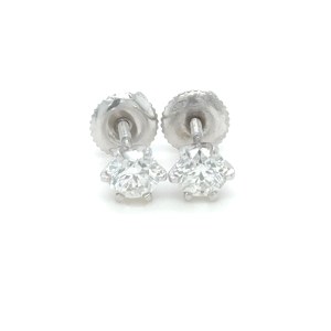 1.07 GR GOLD EARRINGS WITH DIAMONDS - DH-E458 - DH-E458