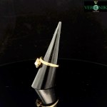 18K GOLD AND DIAMOND SNAKE HEAD RING
