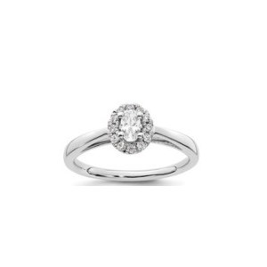 CLASSIC 14K GOLD RING WITH DIAMONDS 414 LG
