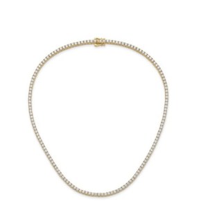 25.1 GRAMS LAB GROWN DIAMOND TENNIS TYPE GOLD NECKLACE - 212 CLASSIC
