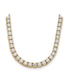 25.1 GRAMS LAB GROWN DIAMOND TENNIS TYPE GOLD NECKLACE - 212 CLASSIC