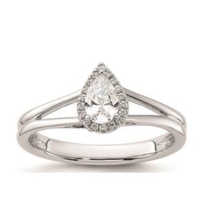 GOLD RING WITH LAB GROWN DIAMONDS - 416 LG