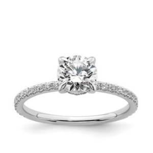 GOLD RING WITH LAB GROWN DIAMONDS - 449 LG