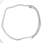 18.72 GR WHITE GOLD NECKLACE WITH NATURAL DIAMONDS - DH-T15