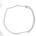 18.72 GR WHITE GOLD NECKLACE WITH NATURAL DIAMONDS - DH-T15
