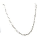 18.72 GR WHITE GOLD NECKLACE WITH NATURAL DIAMONDS - DH-T15