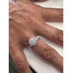 425 LG GOLD RING WITH LAB GROWN DIAMONDS