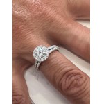 425 LG GOLD RING WITH LAB GROWN DIAMONDS