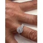 425 LG GOLD RING WITH LAB GROWN DIAMONDS