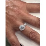 425 LG GOLD RING WITH LAB GROWN DIAMONDS