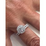 425 LG GOLD RING WITH LAB GROWN DIAMONDS