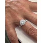 425 LG GOLD RING WITH LAB GROWN DIAMONDS