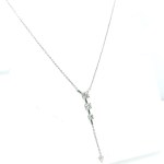 2.70 GR WHITE GOLD NECKLACE WITH DIAMONDS AND BRILLIANTS - DH-T212