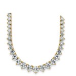 20 GRAMS GRADUATING LAB GROWN DIAMOND TENNIS-TYPE GOLD NECKLACE - 202/Y