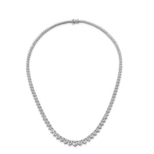 20 GRAMS GRADUATING LAB GROWN DIAMOND TENNIS NECKLACE IN GOLD - 202/W