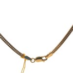 18K YELLOW GOLD NECKLACE 22.48 GR WITH DIAMONDS AND BRILLIANTS - DH-T102