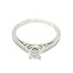 14K WHITE GOLD RING 2.58 GR WITH DIAMONDS - RNG30207
