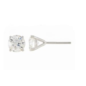 2.00 CT 314 MARTINI ROUND GOLD DIAMOND EARRINGS