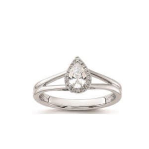 GOLD RING WITH NATURAL DIAMONDS - 1016 NAT 18K