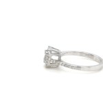 WHITE GOLD RING - 2.60 GR WITH DIAMONDS - DH-R1020