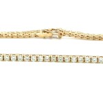 7.49G YELLOW GOLD TENNIS BRACELET WITH NATURAL DIAMONDS - BRC50501