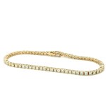 7.49G YELLOW GOLD TENNIS BRACELET WITH NATURAL DIAMONDS - BRC50501