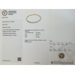7.49G YELLOW GOLD TENNIS BRACELET WITH NATURAL DIAMONDS - BRC50501