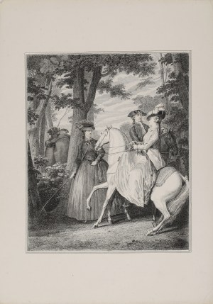 Heinrich GUTTENBERG (1749-1818), Meeting in the Forest of Bourbon, 1776