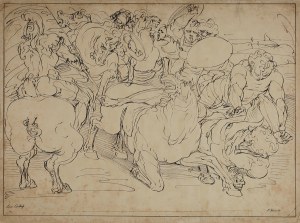 Johann Nepomuk STRIXNER (1782-1855), Battle Scene, 1820s.