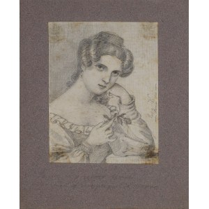 Rosa V. (XIX w.), Portet kobiety z róźą, Rzym 1830