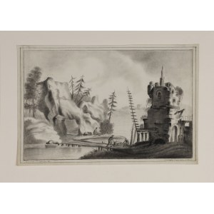 Henriette V (XVIII / XIX w.), Pejzaż z ruinami, 1807