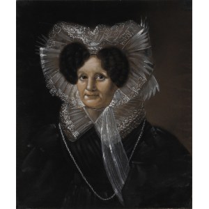 [Brzeg na Śląsku] Ernst THELOTT (1760-1834) (?), Portret damy, lata 20-30 XIX w.