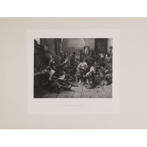 [Warszawa, synagoga] Leopold HOROWITZ (1838-1917), Modlitwa nad Jerozolimą w synagodze na Nalewkach w Warszawie, (tyt.oryg.: „Trauer um Jerusalem”), 1878