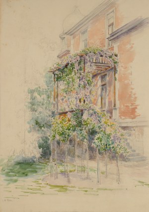 Wilhelm RITTER (1860-1948), Villa in the garden, 19th/19th century.