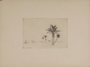 Hermann STRUCK (1876 - 1944), Palms near Haifa, (titled: 