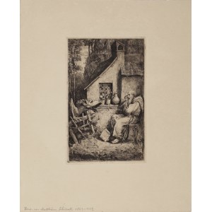 Matthäus SCHIESTL (1869-1939), Smok kusi pustelnika, 1 ćw.XX w.