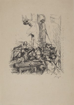 Max SLEVOGT (1868-1932), Libation in Auerbach's cellar according to Goethe's Faust, 1926