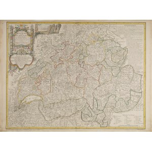 [Švýcarsko] Francois GRASSET (1722-1789), Mapa Švýcarska (původní název: Carte de la Suisse), Lausanne 1769