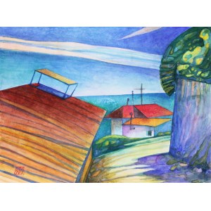 Serge VASILENDIUC (ur. 1972), Seascape in Karitsa (Greece), 2016