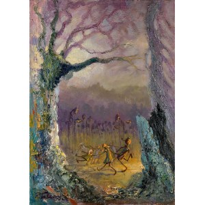 Ryszard TYSZKIEWICZ (ur. 1959), Kółko graniaste, z cyklu: Wyliczanki - rymowanki, 2025