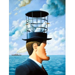 Rafał Olbinski (b. 1943, Kielce), Memories from Hampton.