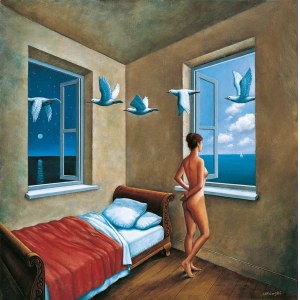 Rafał Olbiński (ur. 1943, Kielce), Wizyta