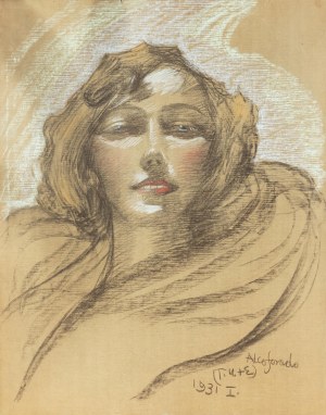 Stanislaw Ignacy Witkiewicz (1885 Warsaw - 1939 Jeziory in Polesia), Portrait of Anna M., 