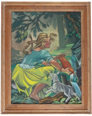 Zofia Stryjeńska (1891 Kraków - 1976 Geneva), By the spring