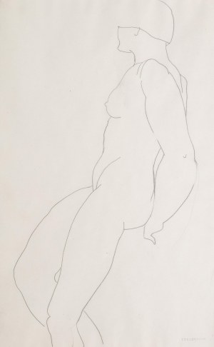 Tamara Lempicka (1894 Warsaw - 1980 Cuernavaca), Standing nude, ca. 1928.