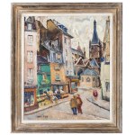 Mela Muter (1876 Warszawa - 1967 Paryż), Kościół Saint Severin w Paryżu/ Rue Galande, Paris, ok. 1920 r.