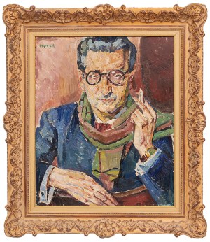 Mela Muter (1876 Warsaw - 1967 Paris), Portrait of a man with glasses, (Boleslaw Nawrocki?), 1960s.