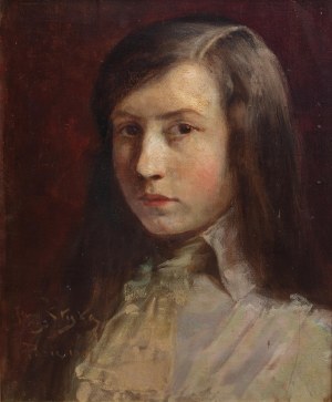 Jan Styka (1858 Lviv - 1925 Rome), Portrait of a young man